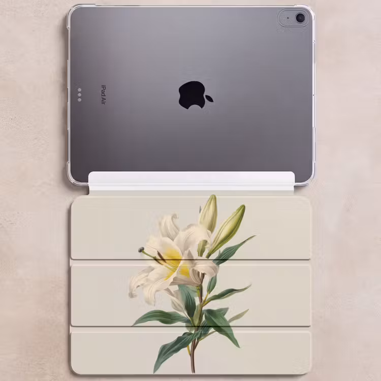 iPad hoes - Lelie - Elegant - Botanisch - Beige — 6