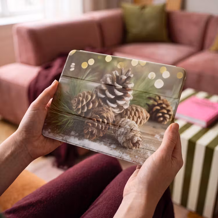 iPad hoes - Dennenappels - Kerstsfeer - Bruin - Groen — 4