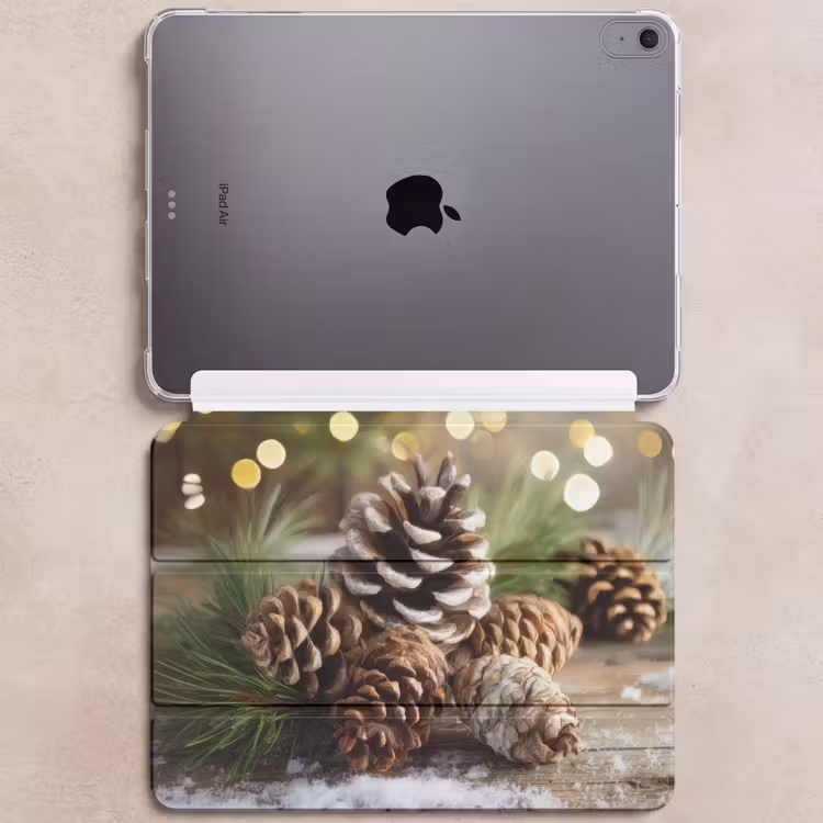 iPad hoes - Dennenappels - Kerstsfeer - Bruin - Groen — 6
