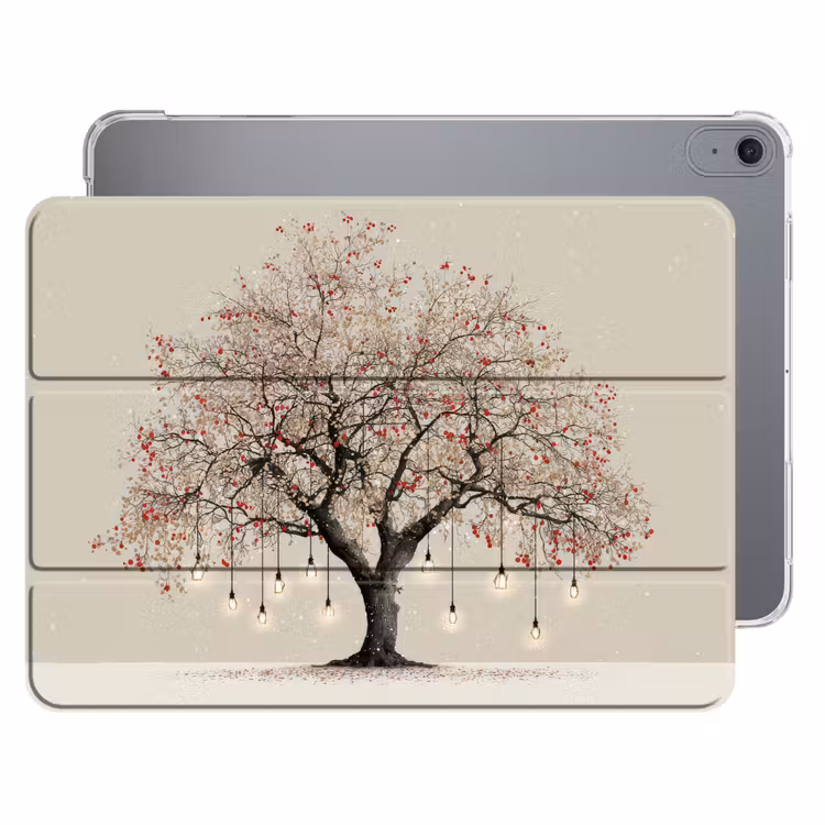 iPad hoes - Lichtboom - Winter - Kerst - Meerkleurig — 1