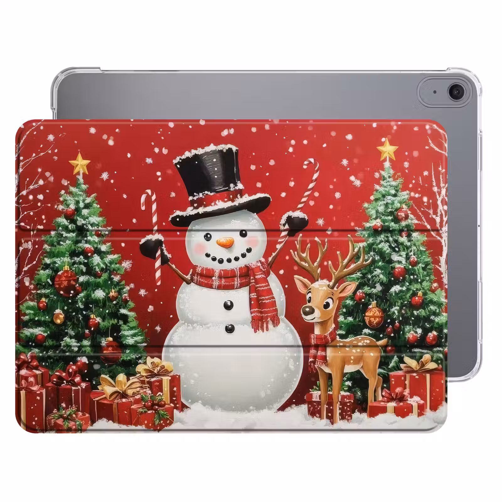 iPad hoes - Feestvreugde - Winterbos - Kleurrijk — 1