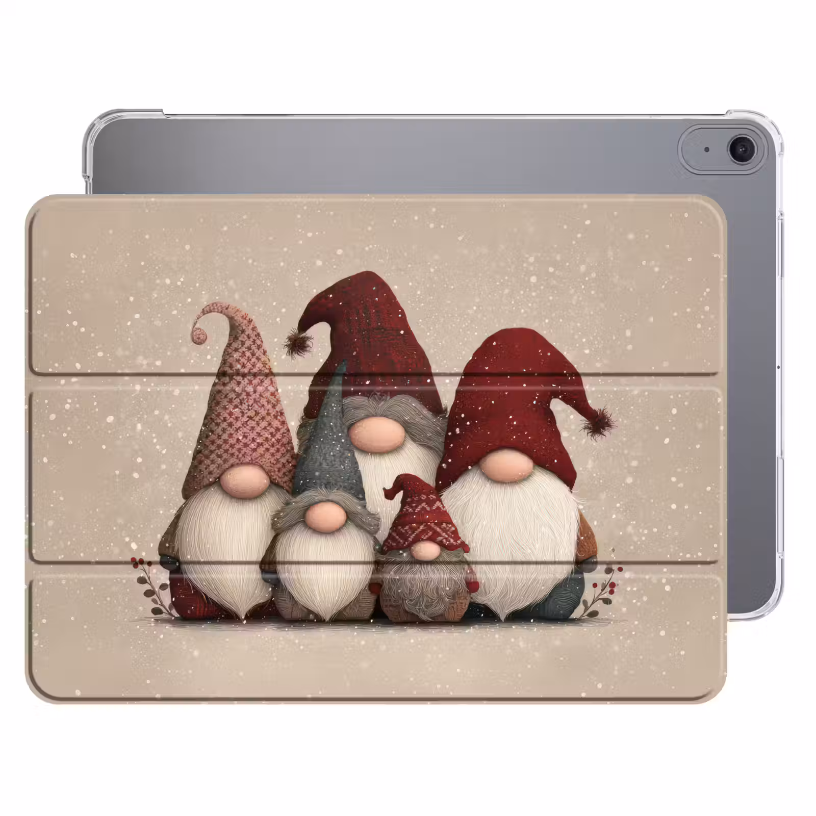 iPad hoes - Kabouters - Kerst - Sneeuw - Puntmutsen — 1
