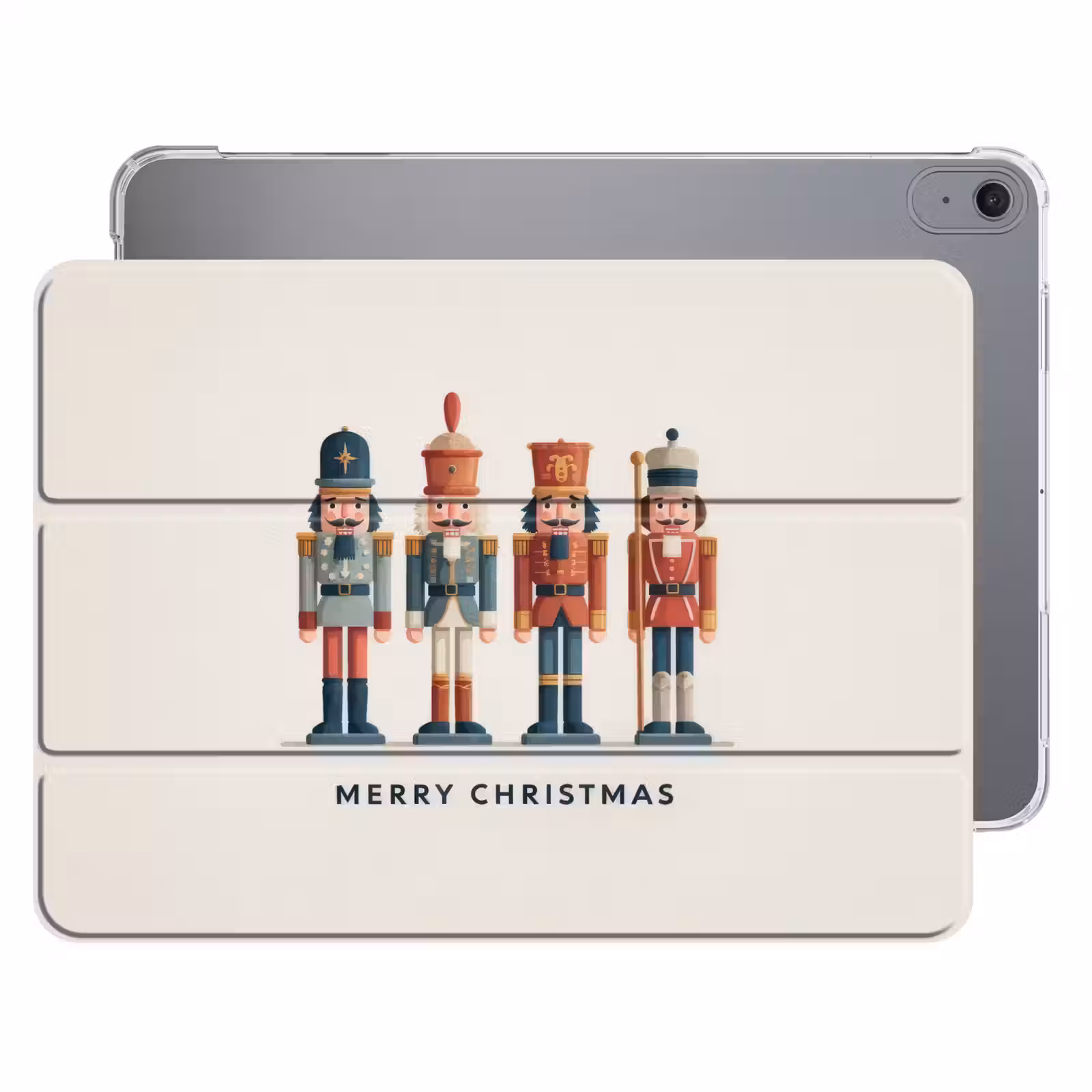 iPad hoes - Notenkrakers - Minimalistisch - Kerst - Beige — 1