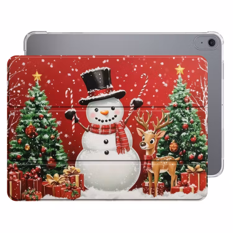 iPad hoes - Feestvreugde - Winterbos - Kleurrijk — 1
