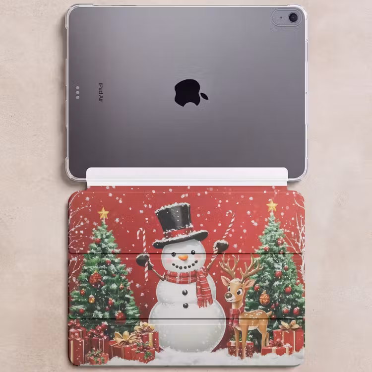 iPad hoes - Feestvreugde - Winterbos - Kleurrijk — 6
