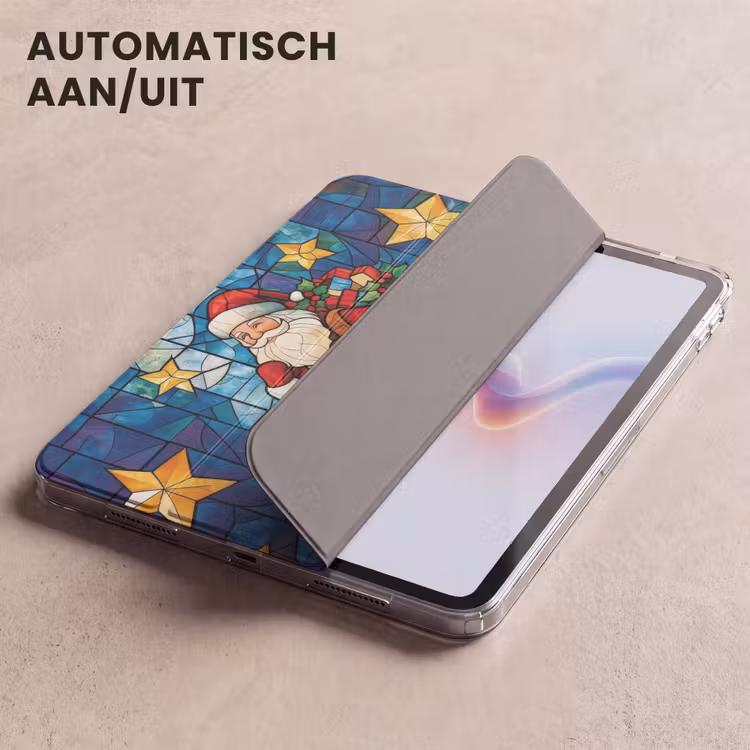 iPad hoes - Kerstman - Glas - Kleurrijk — 5
