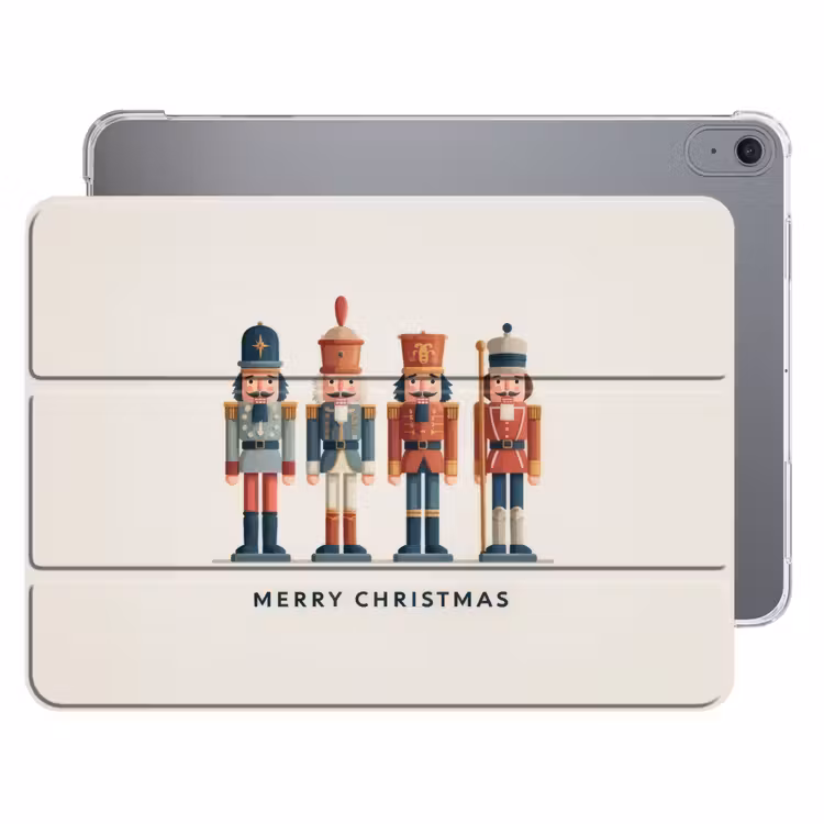 iPad hoes - Notenkrakers - Minimalistisch - Kerst - Beige — 1
