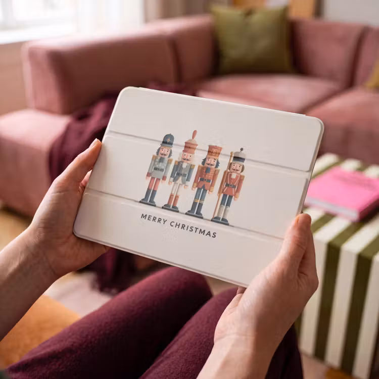 iPad hoes - Notenkrakers - Minimalistisch - Kerst - Beige — 4