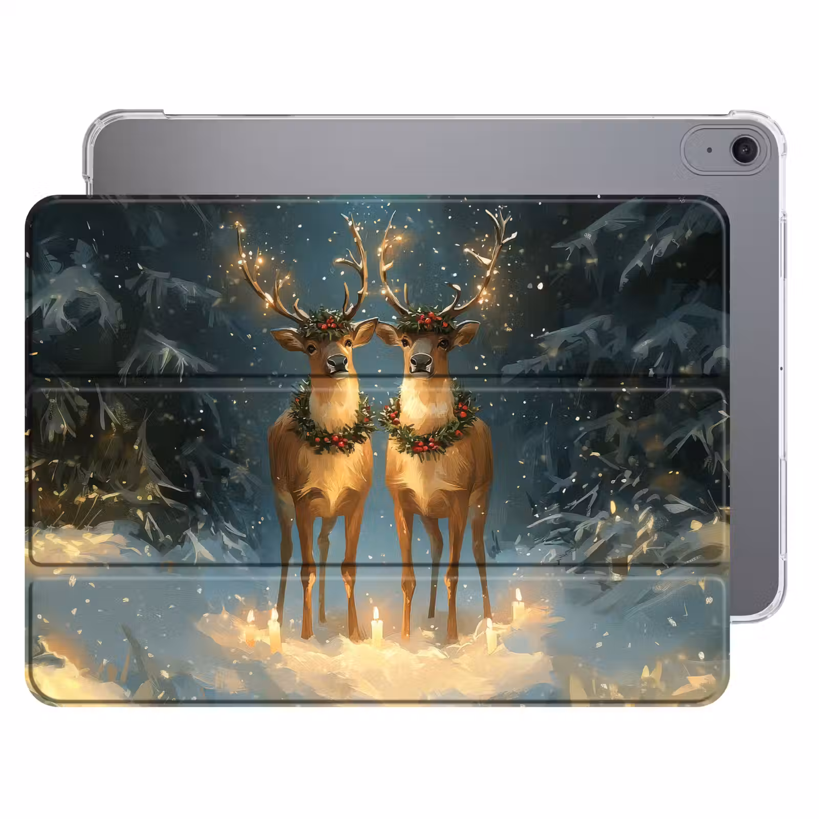 iPad hoes - Dennensprookje - Rendier - Nacht — 1