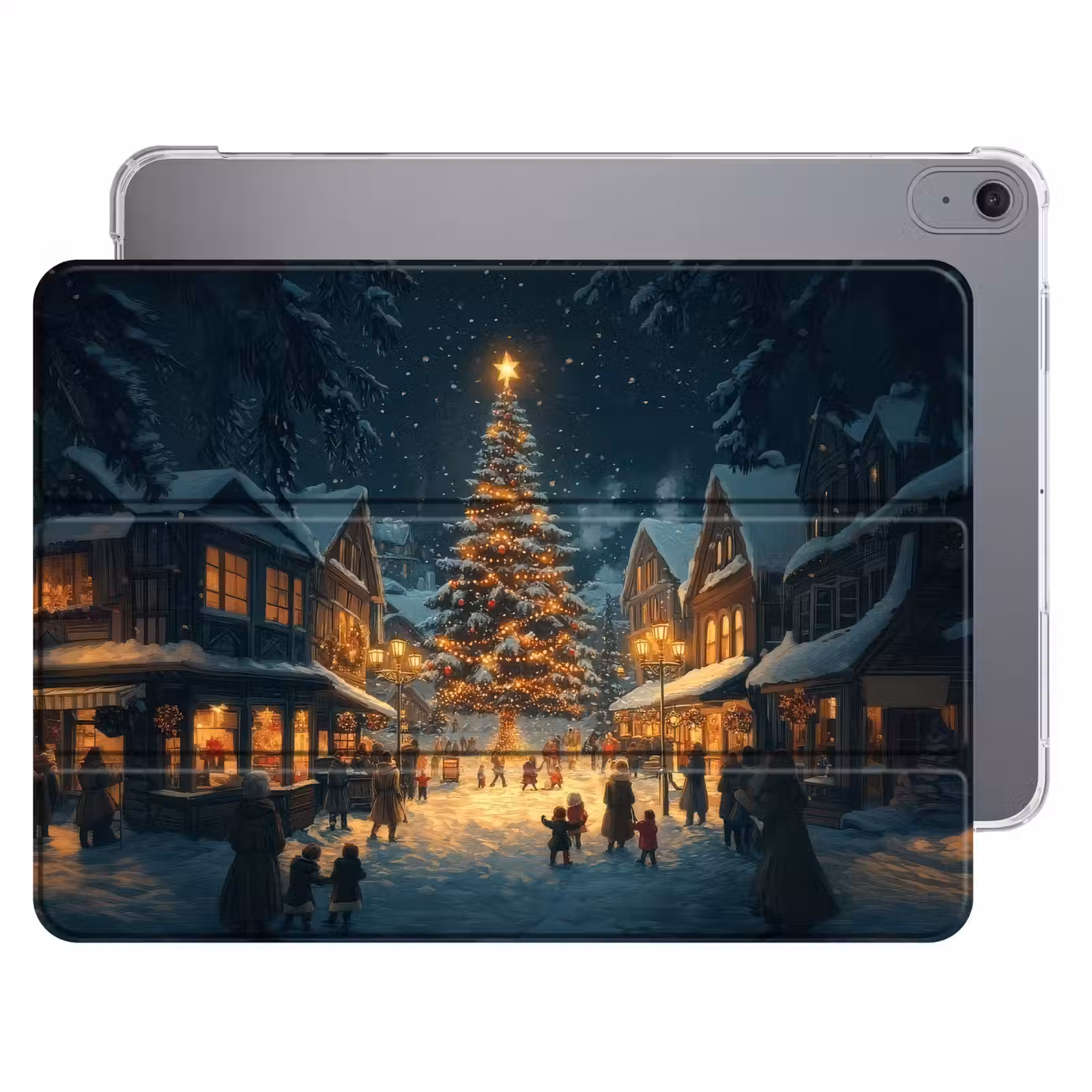 iPad hoes - Kerstfeest - Dorp - Donker — 1