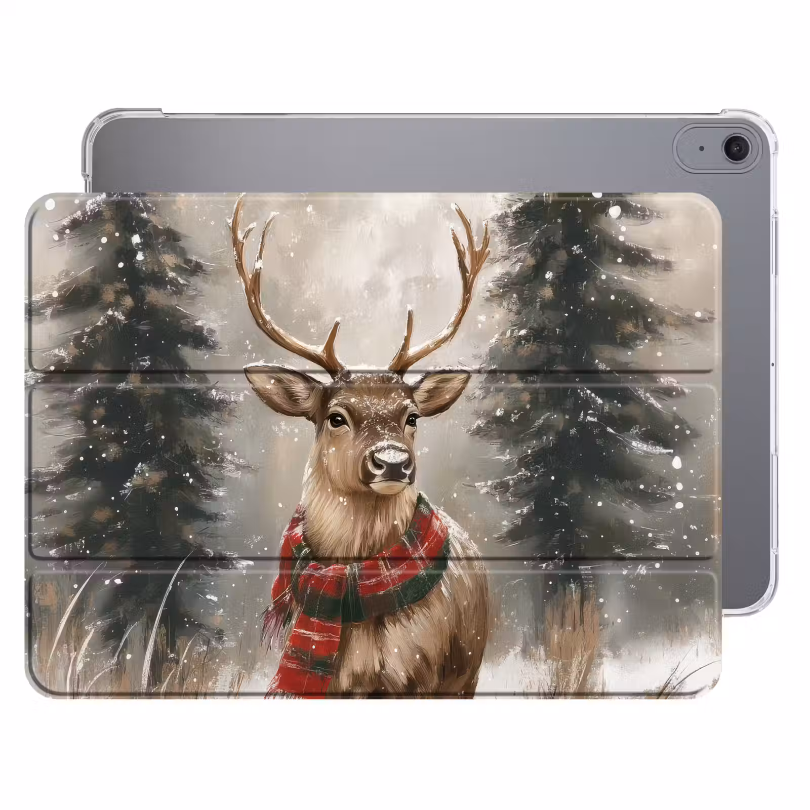 iPad hoes - Winter - Bos - Rendier - Donker — 1
