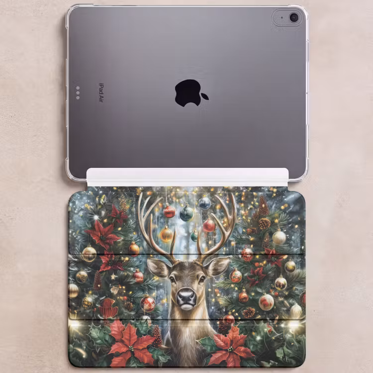 iPad hoes - Kerstfeest - Dennenbos - Rood — 6