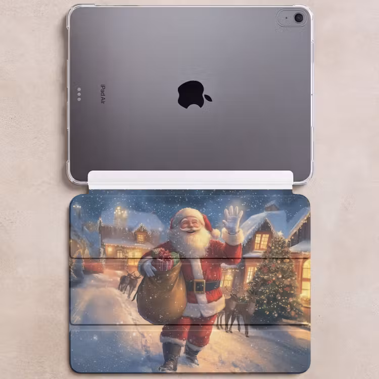 iPad hoes - Kerstman - Dorp - Hert - Donker — 6