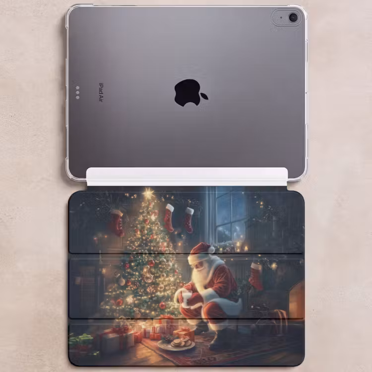 iPad hoes - Kerstman - Haard - Donker — 6