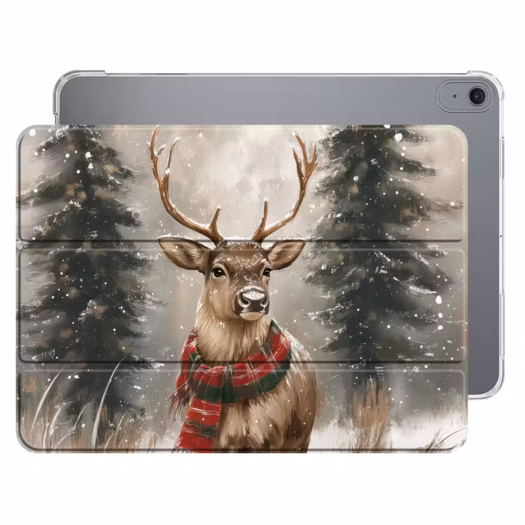 iPad hoes - Winter - Bos - Rendier - Donker — 1