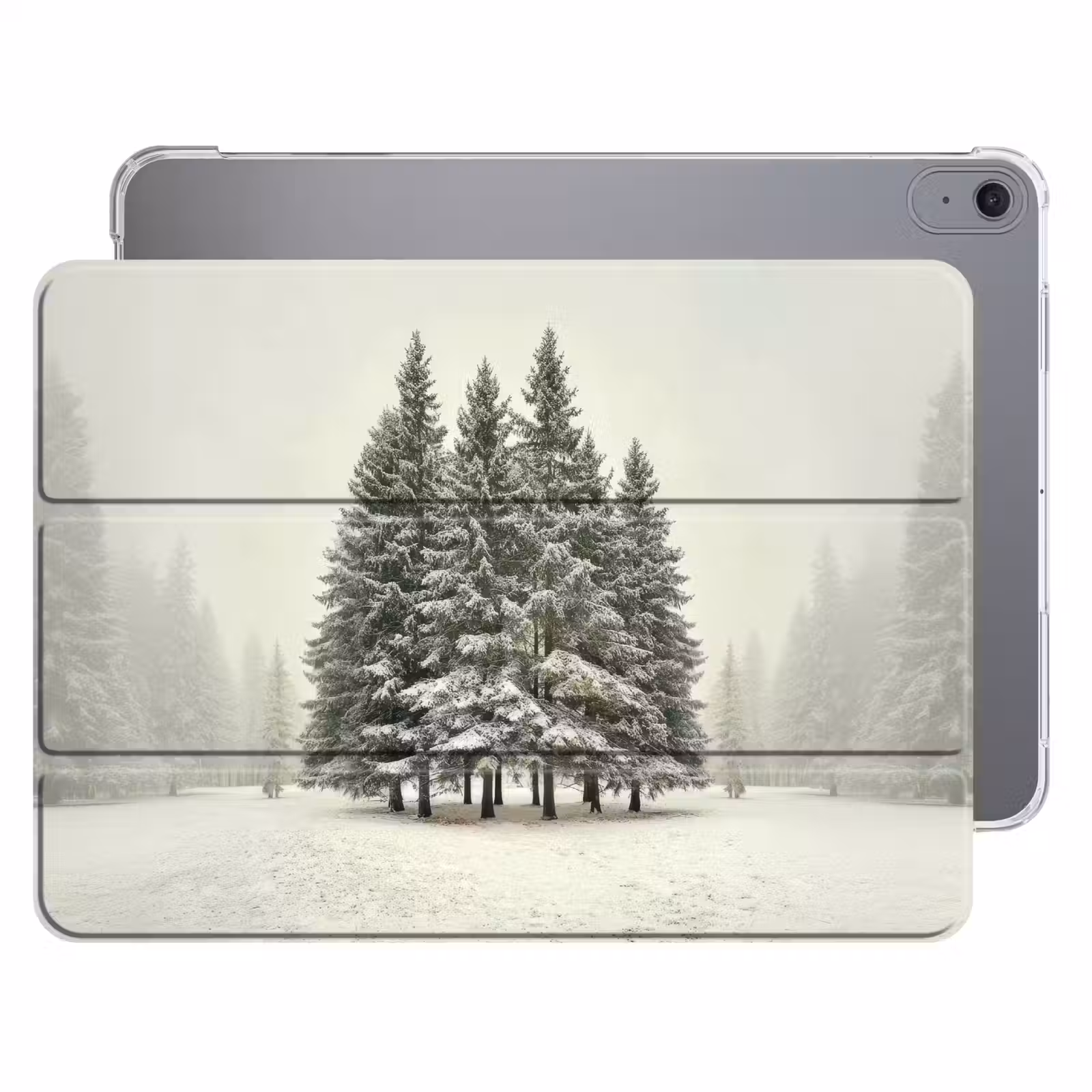 iPad hoes - Bomen - Sneeuw - Wit — 1