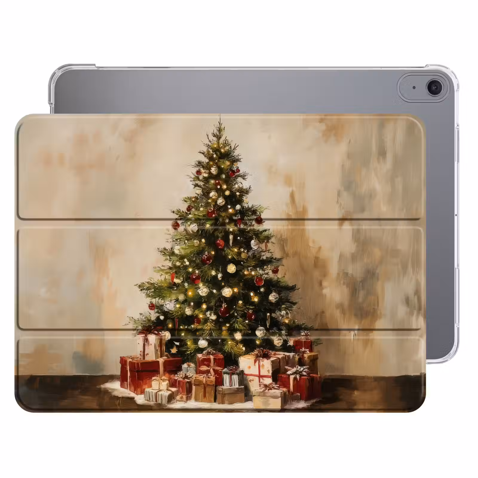 iPad hoes - Kerstboom - Versierd - Kleurrijk — 1