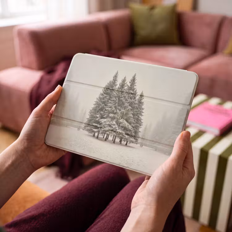iPad hoes - Bomen - Sneeuw - Wit — 4