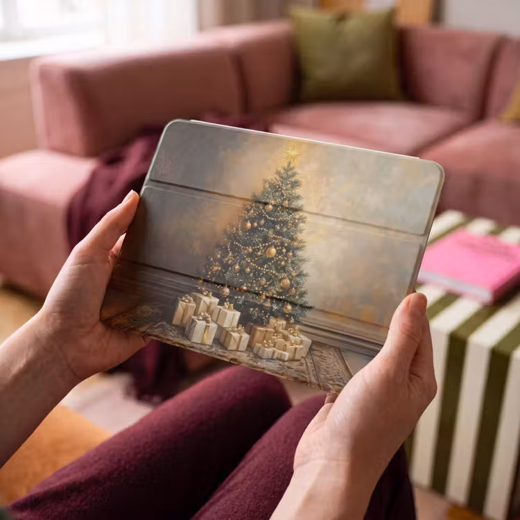 iPad hoes - Kerstboom - Cadeaus - Goud — 4