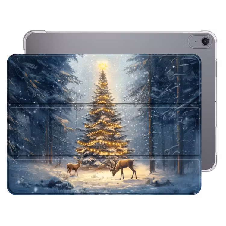 iPad hoes - Kerstlicht - Woud - Hert - Donker — 1