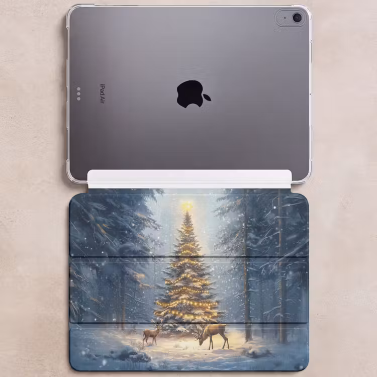 iPad hoes - Kerstlicht - Woud - Hert - Donker — 6