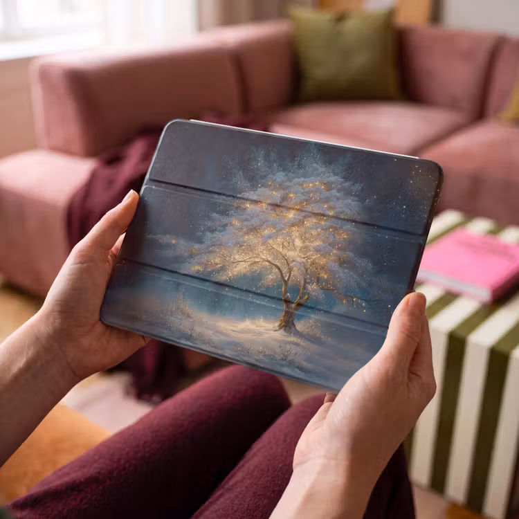 iPad hoes - Levensboom - Nacht - Donker - Blauw — 4