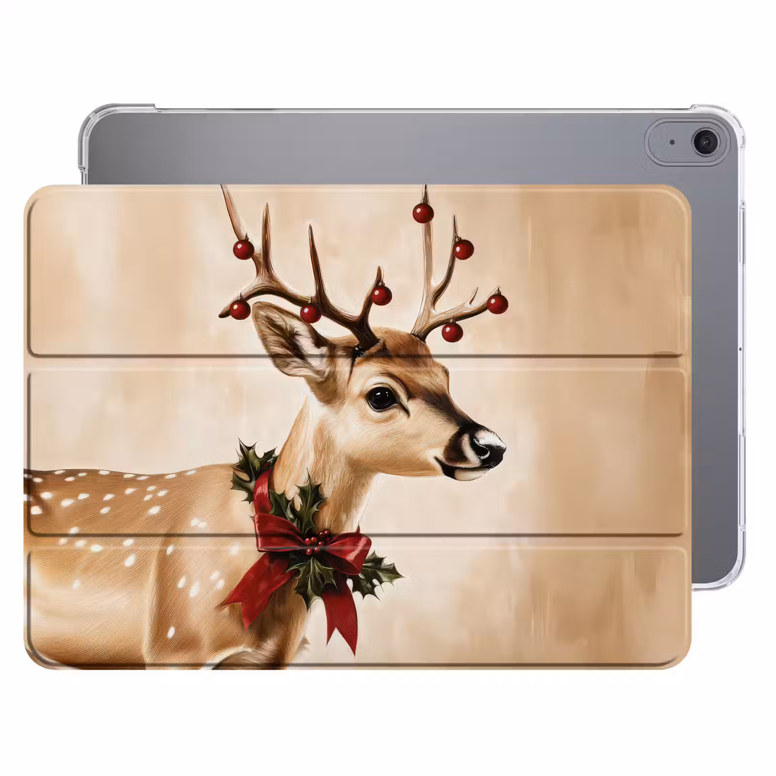 iPad hoes - Gewei - Kerst - Rendier - Rood — 1