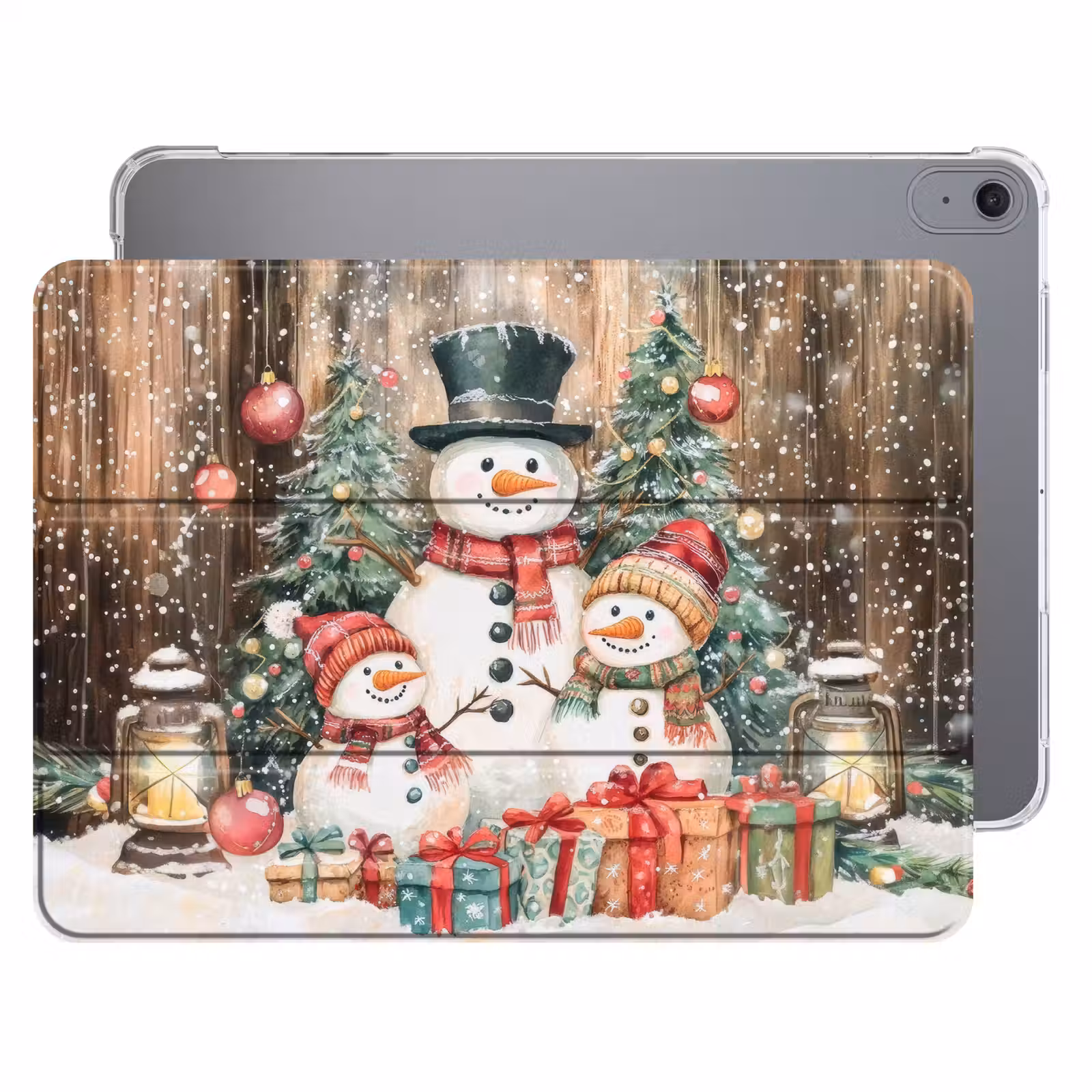 iPad hoes - Sneeuwpop - Familie - Kleurrijk — 1