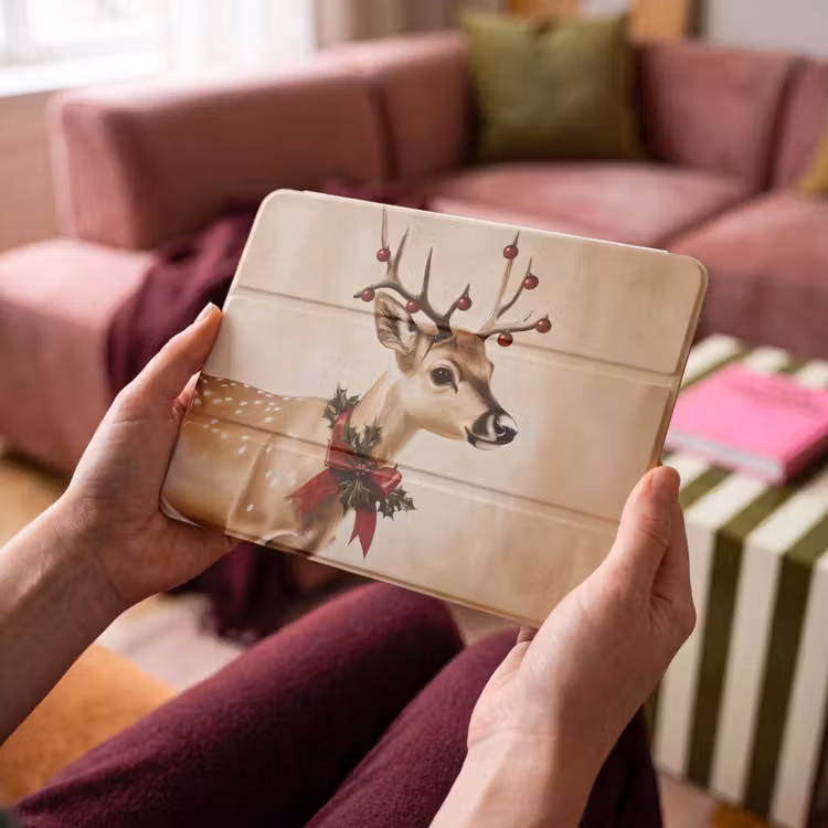 iPad hoes - Gewei - Kerst - Rendier - Rood — 4