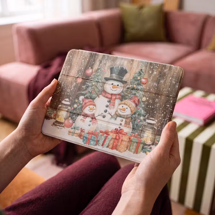 iPad hoes - Sneeuwpop - Familie - Kleurrijk — 4