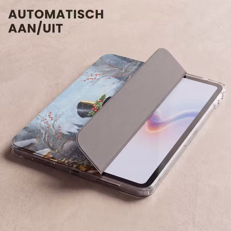 iPad hoes - Sneeuwpop - Winterdorp - Kleurrijk — 5