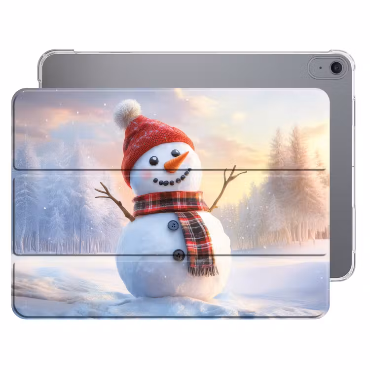 iPad hoes - Sneeuwpop - Zonsondergang - Wit — 1