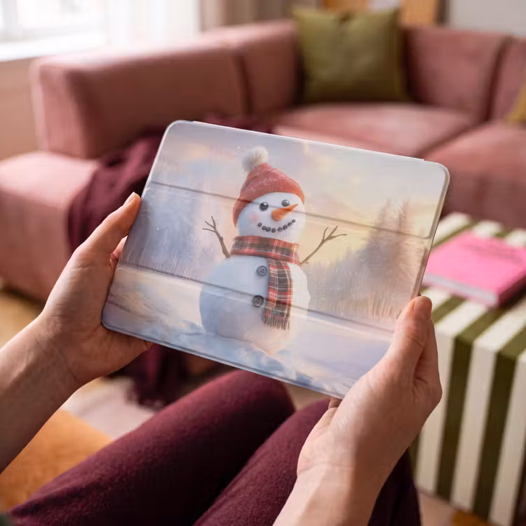iPad hoes - Sneeuwpop - Zonsondergang - Wit — 4