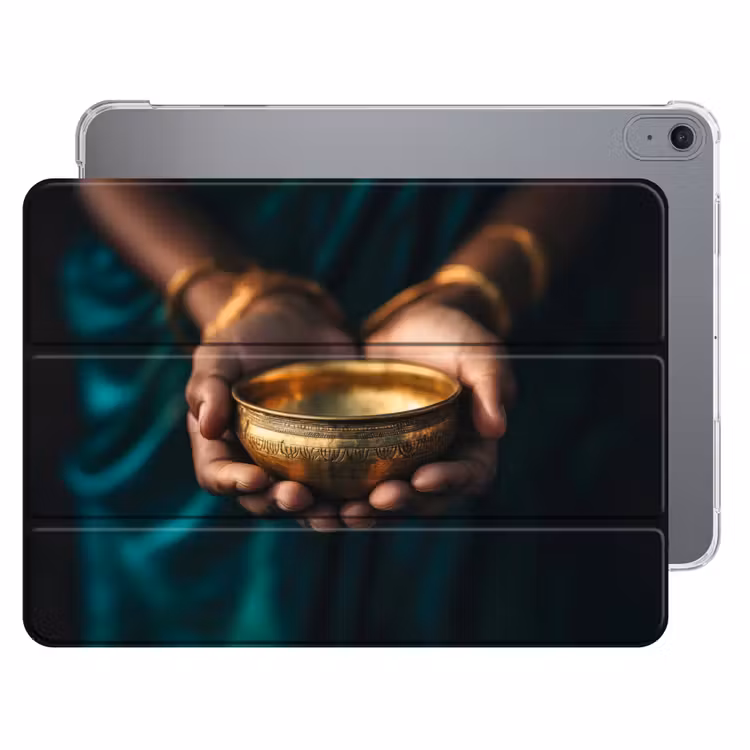 iPad hoes - Goud - Kom - Blauw — 1