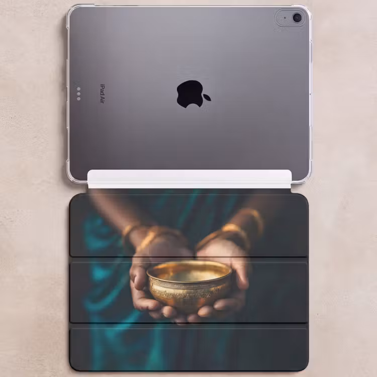 iPad hoes - Goud - Kom - Blauw — 6