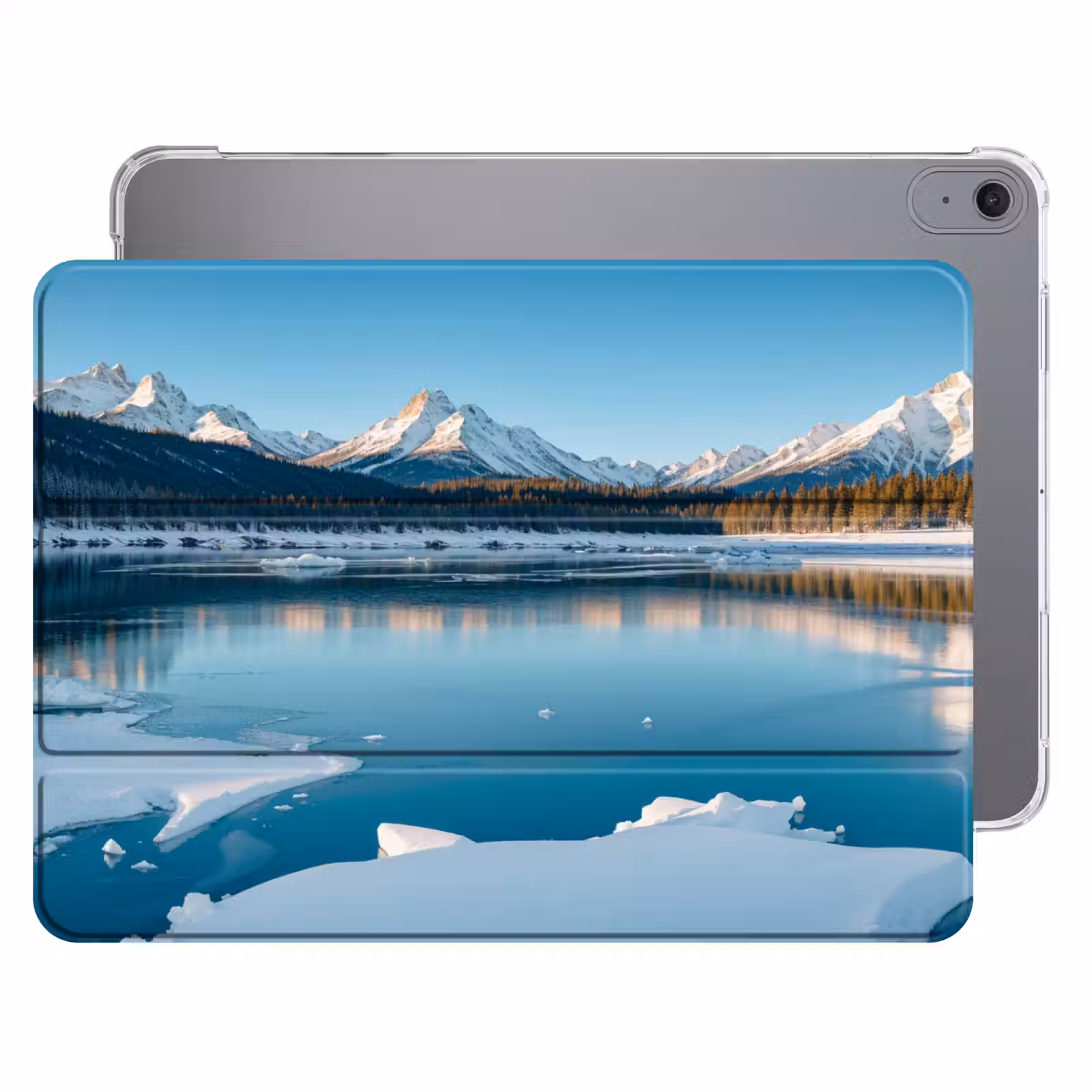 iPad hoes - Landschap - Winter - Meer - Bergen - Uitzicht - IJs — 1