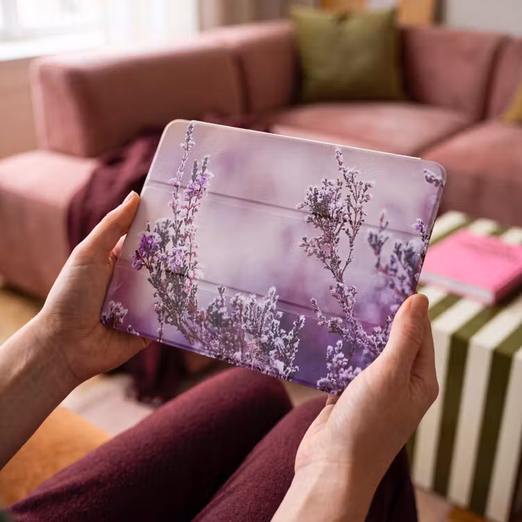 iPad hoes - Lavendel - Winter - Bloemen - Paars — 4