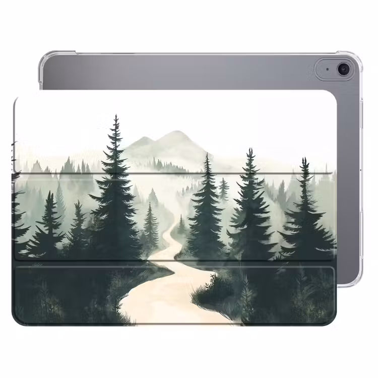 iPad hoes - Pad - Bomen - Bos - Illustratie — 1