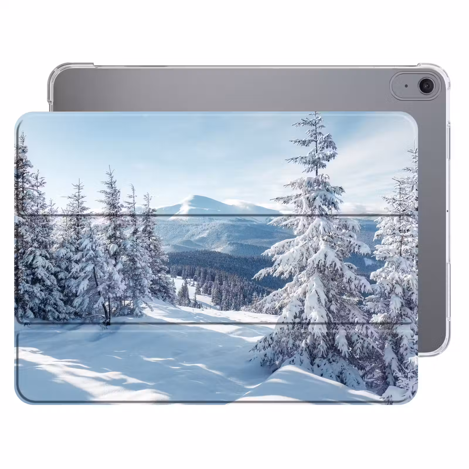 iPad hoes - Winterlandschap - Natuur - Berg - Bomen - Sneeuw — 1