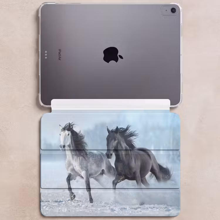iPad hoes - Paarden - Winter - Dieren - Natuur - Sneeuw — 6
