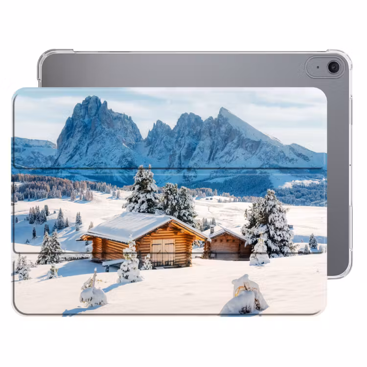 iPad hoes - Winter - Huisje - Bergen - Uitzicht - Sneeuw — 1