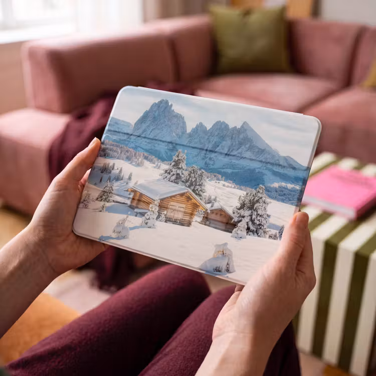 iPad hoes - Winter - Huisje - Bergen - Uitzicht - Sneeuw — 4