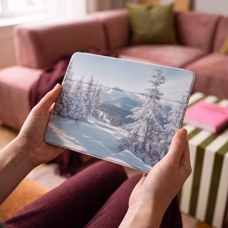 iPad hoes - Winterlandschap - Natuur - Berg - Bomen - Sneeuw — 4