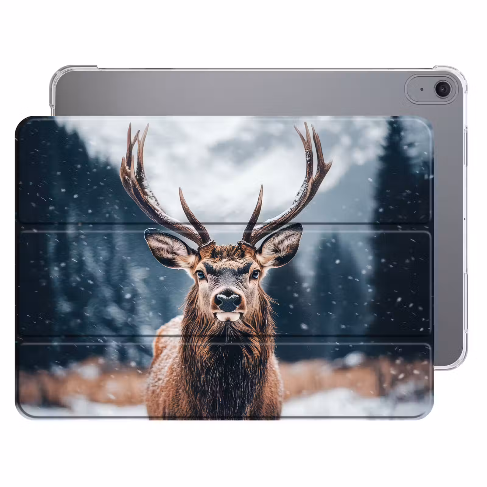 iPad hoes - Hert - Dieren - Landschap - Winter - Sneeuw — 1