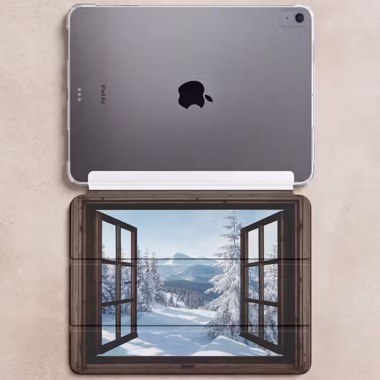 iPad hoes - Winter - Landschap - Natuur - Berg - Bomen - Doorkijk - Uitzicht — 6