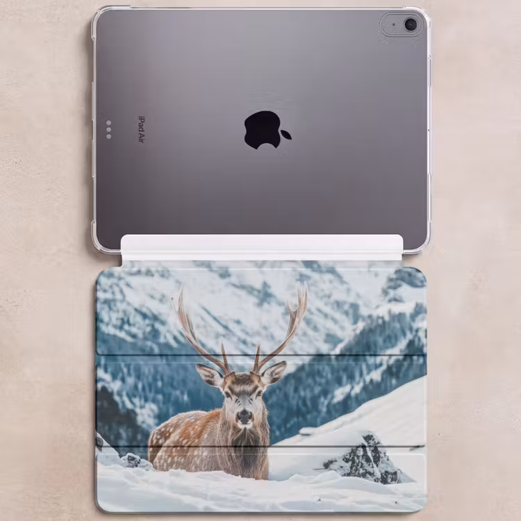 iPad hoes - Hert - Landschap - Winter - Natuur - Dieren - Bergen — 6