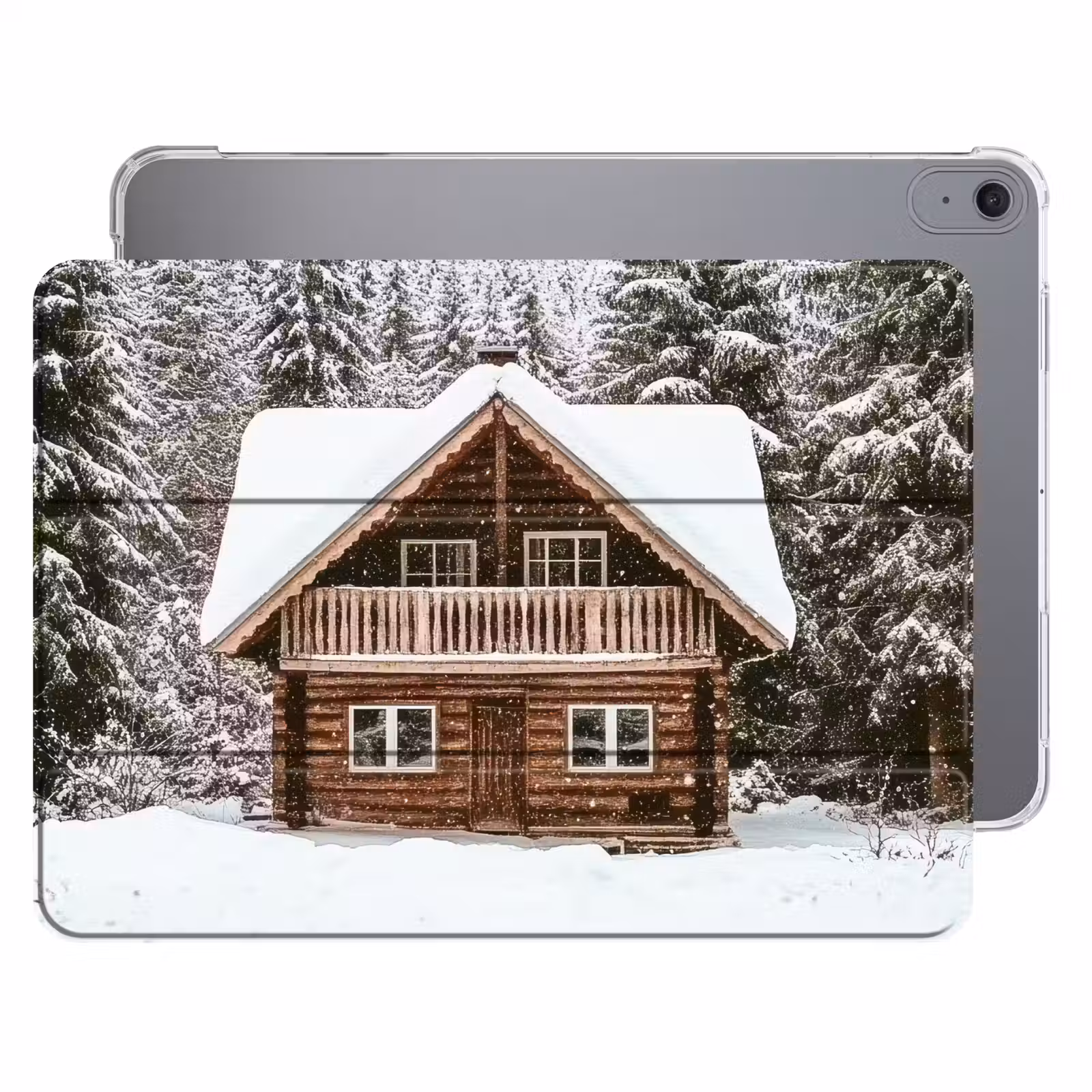 iPad hoes - Huis - Bos - Winter - Natuur - Sneeuw — 1