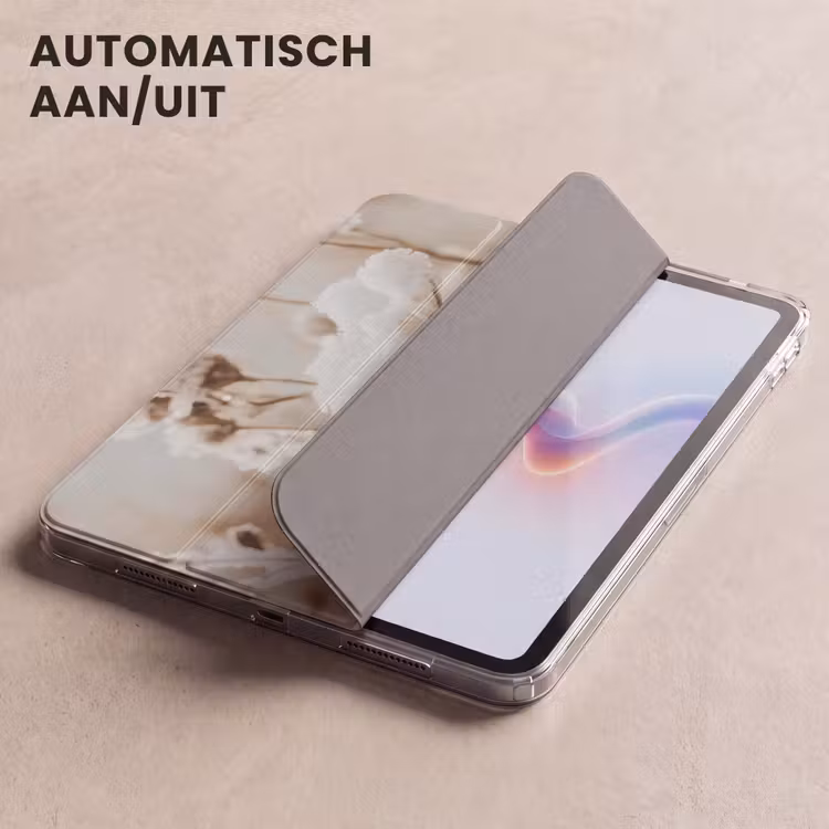 iPad hoes - Bloemen - Winter - Wit - Sneeuw - Beige — 5