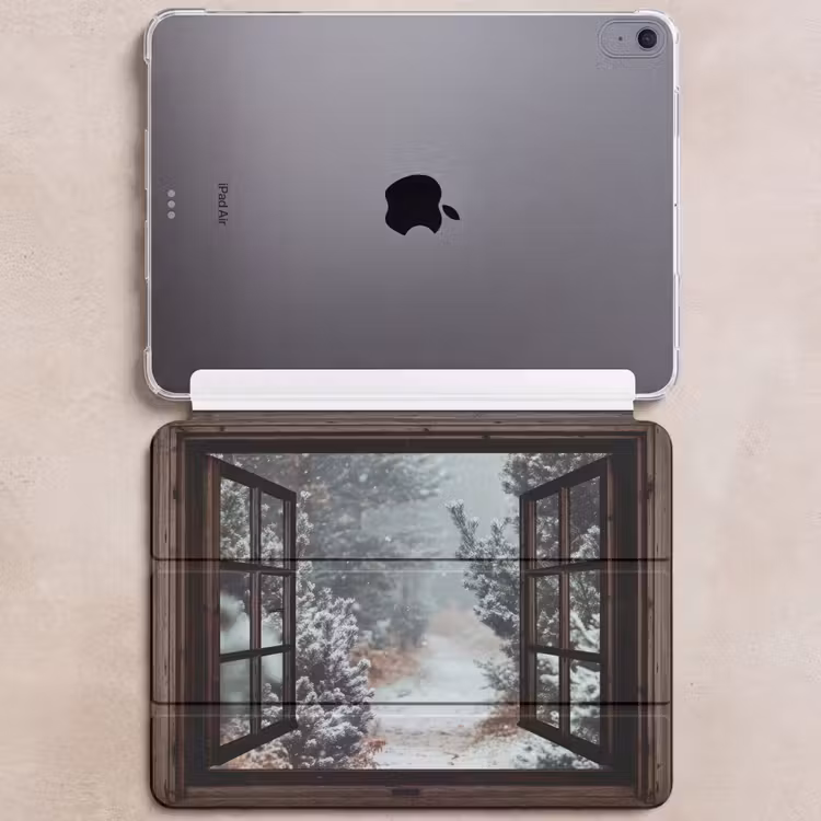 iPad hoes - Bos - Winter - Bomen - Natuur - Pad - Doorkijk — 6