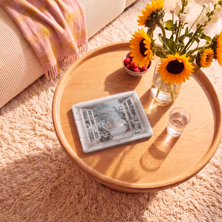 iPad hoes - Bos - Winter - Bomen - Natuur - Pad - Doorkijk - Wit — 2